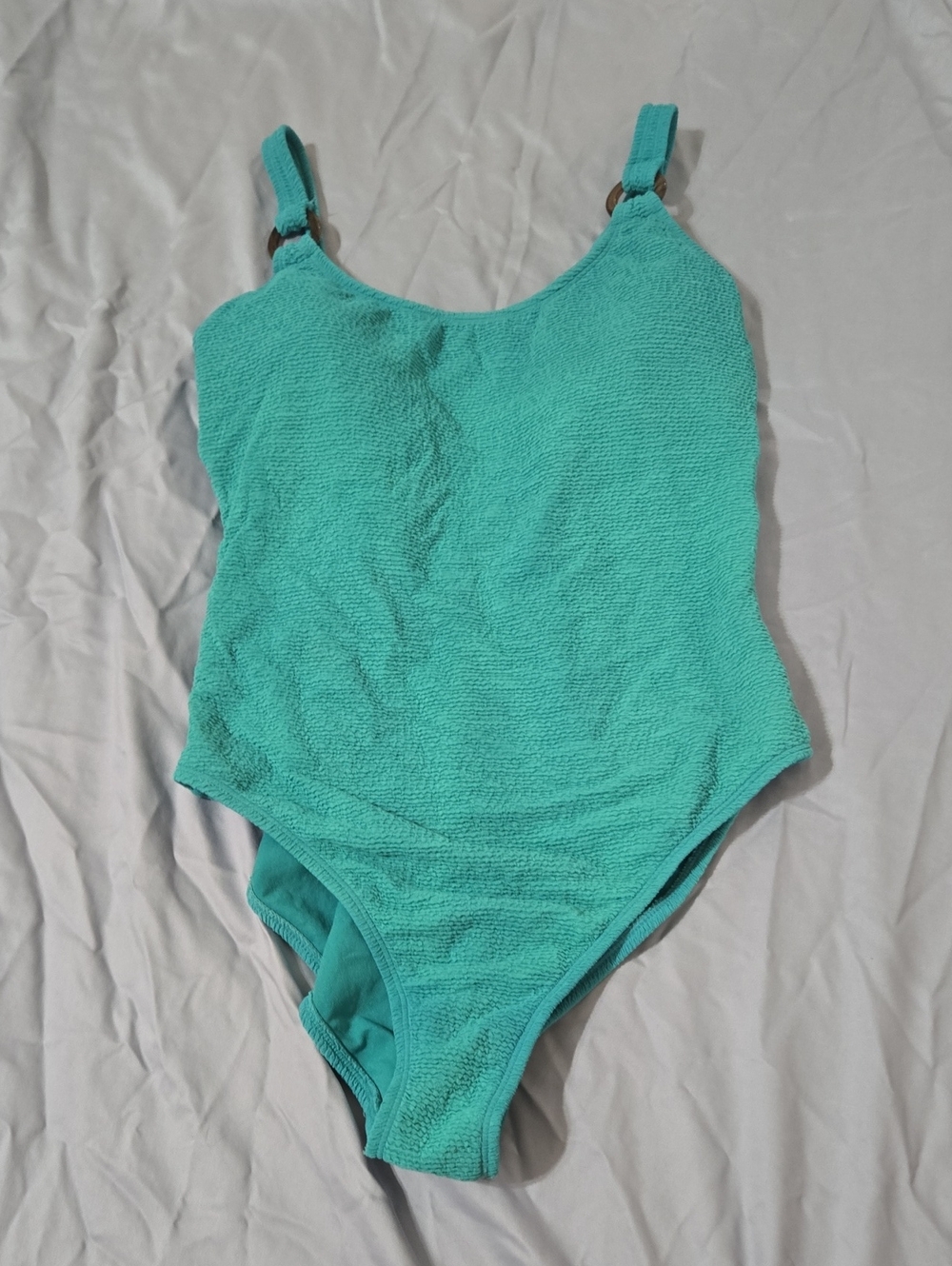 Women's Textured One-Piece Swimsuit in Teal